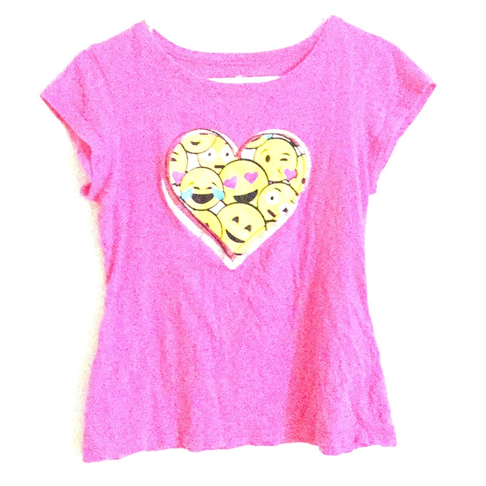 Pink emoji shirt